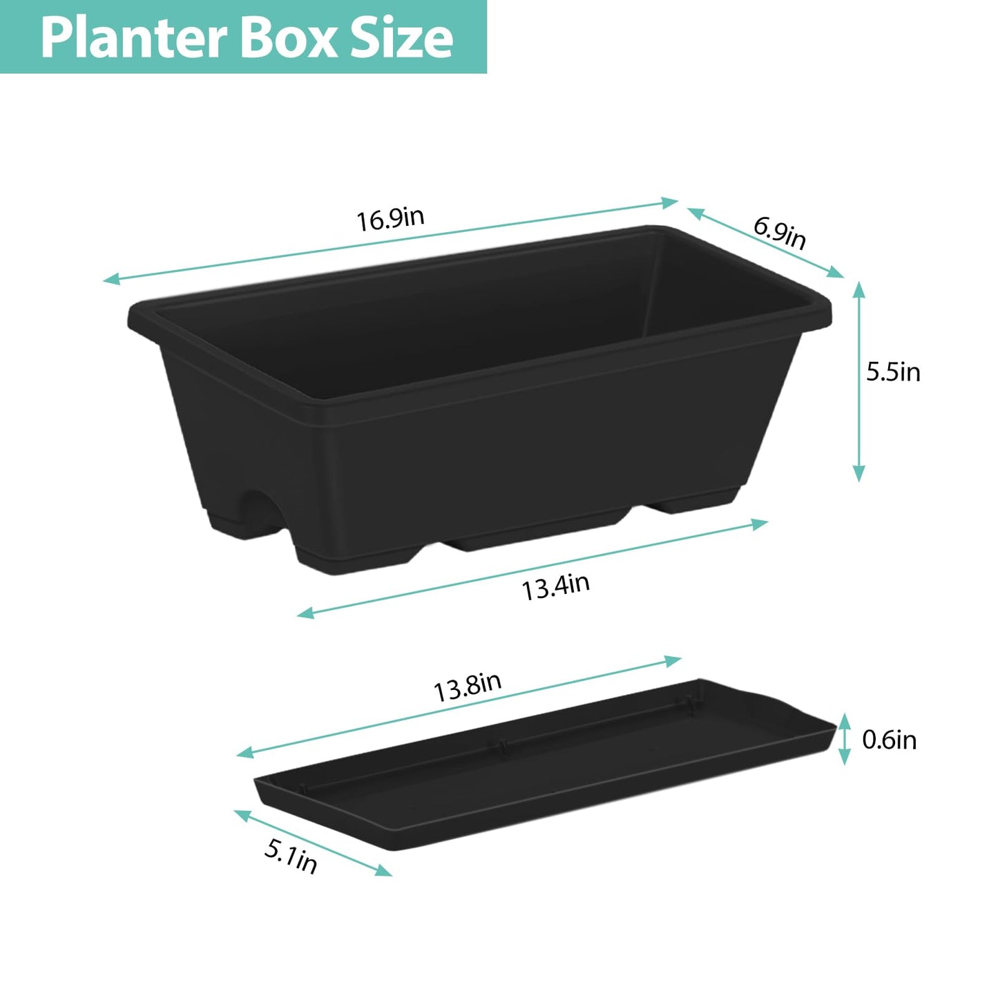YBING Raised Garden Bed Outdoor with Wheels 42x17x29in Elevated Planter Box with Legs and Storage Shelf 6 Pocket Herb Garden Planter for Balcony Patio Deck Black