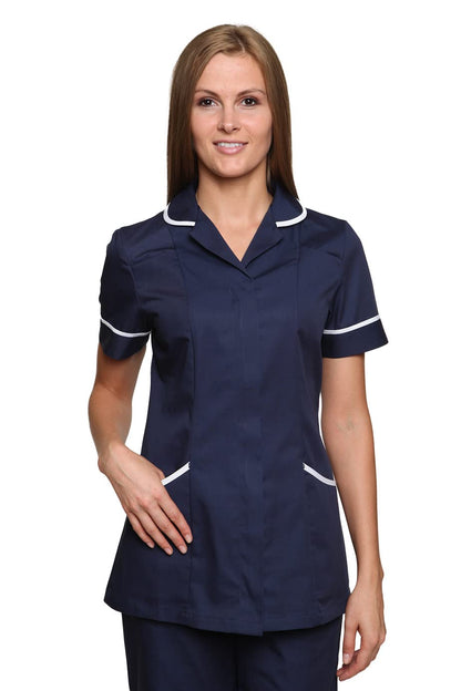 Mirabella Health & Beauty Women's Nightingale Healthcare Tunic Uniform Navy-White 16 UK