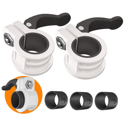 ZY-HUAN mini Barbell Clips 1 inch I Multi-Size Adjustable Barbell Collar I 1 inch Barbell ClampsIQuick Release Weight Clips Pair of Locking for Dumbbell Bar (Black+White)