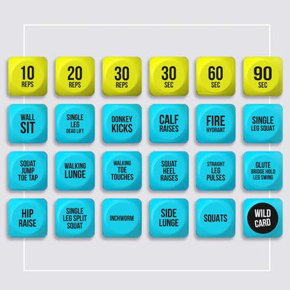 TidyFriend Exercise Dice, 6 Sided Foam Fun Workout Dice for Solo or Group Classes, Great Dynamic Exercise Equipment (Blue)