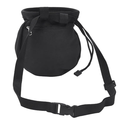 Chalk Bag with Adjustable Waist Belt – Durable Oxford Cloth Climbing Chalk Pouch for Rock Climbing, Gymnastics & Fitness Training (Black, 16x16x6cm)‌