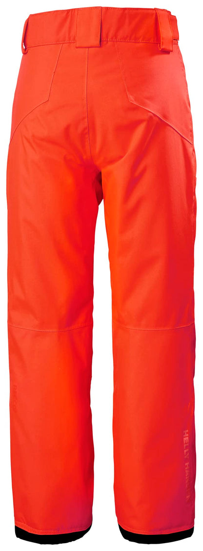 Helly Hansen Junior Legendary Pant - Waterproof Kids Snow Pants - Articulated Boys Ski Bottoms, Extendable Snow Gear for Kids - 247 Neon Coral - 8
