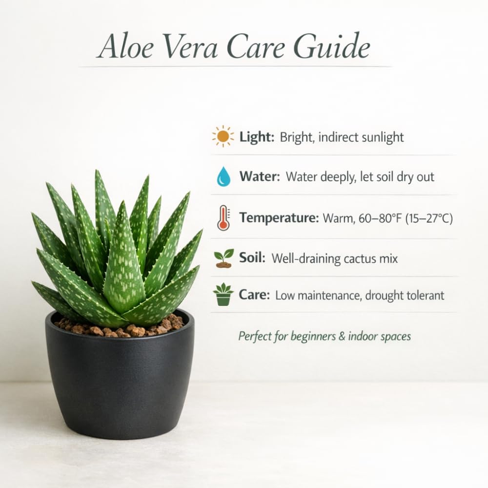 Aloe Vera Aloe Vera Live Plant for Planting in Size 2 Inch Pot | Vibrant, Low-Maintenance Aleo Plant for Patio, Balcony & Indoor Spaces | Perfect for Plant Enthusiasts & Beginners
