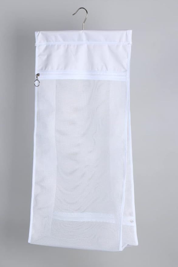 Jelier Hanging Mesh Laundry Basket, Collapsible Fabric Laundry Hamper