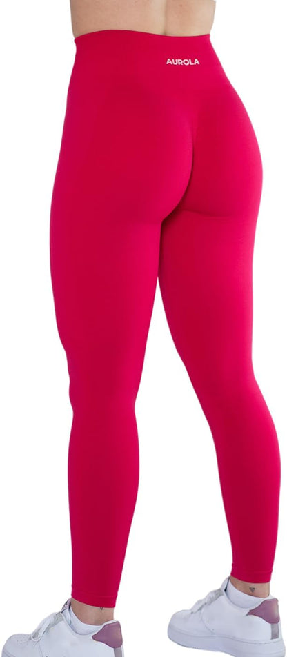 AUROLA Workout Leggings for Women Seamless Scrunch Tights Tummy Control Gym Fitness Girl Sport Active Yoga Pants