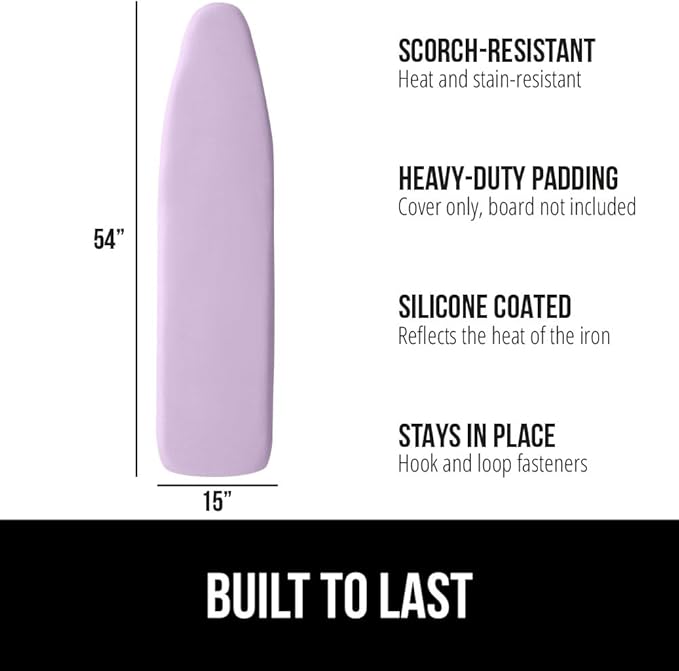 GORILLA GRIP The Original Ironing Board Cover and Pad, Silicone Coating