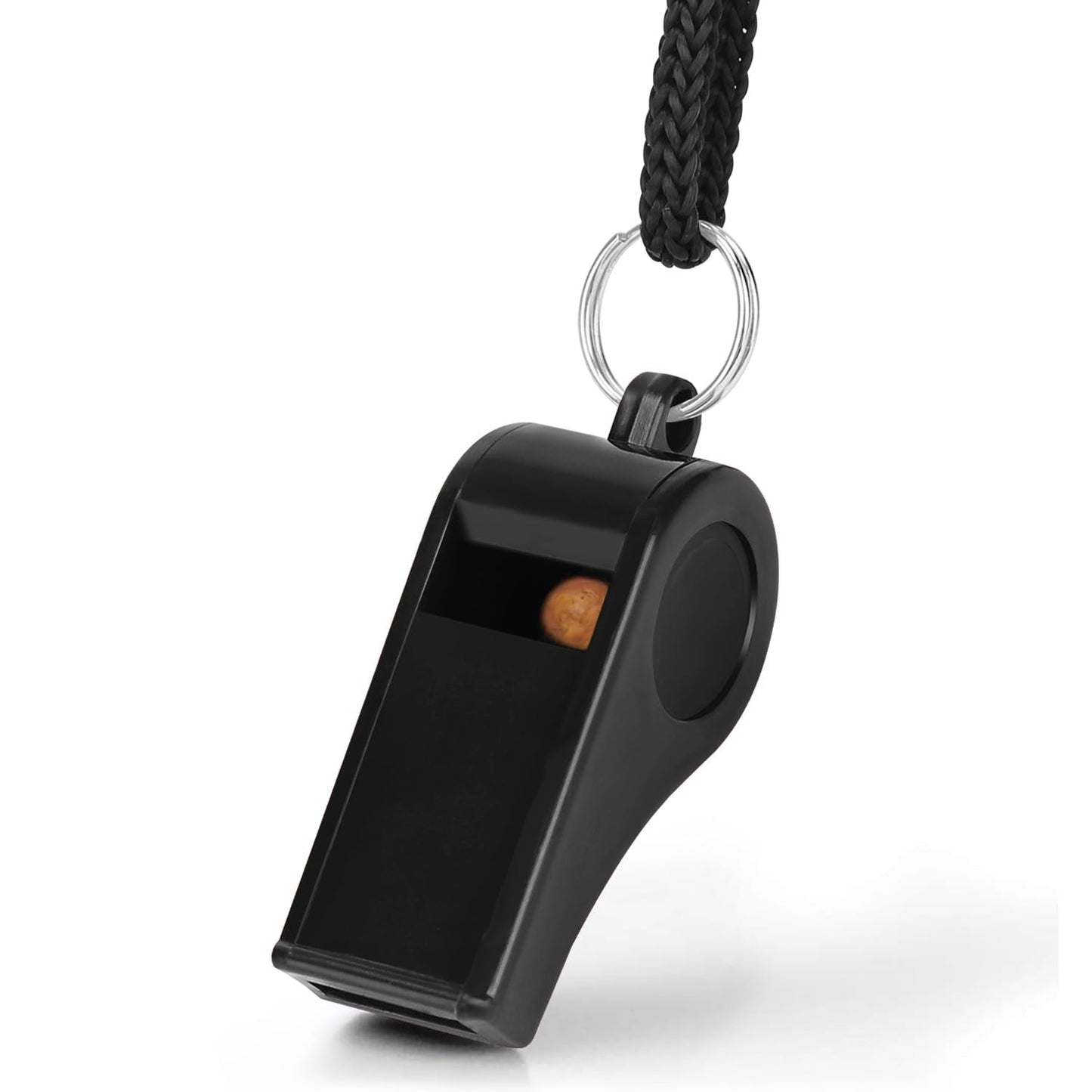 Whistle, Professional Sports Whistle with Lanyard, Loud Clear Black Whistles Great for Coaches, Referees, and Officials