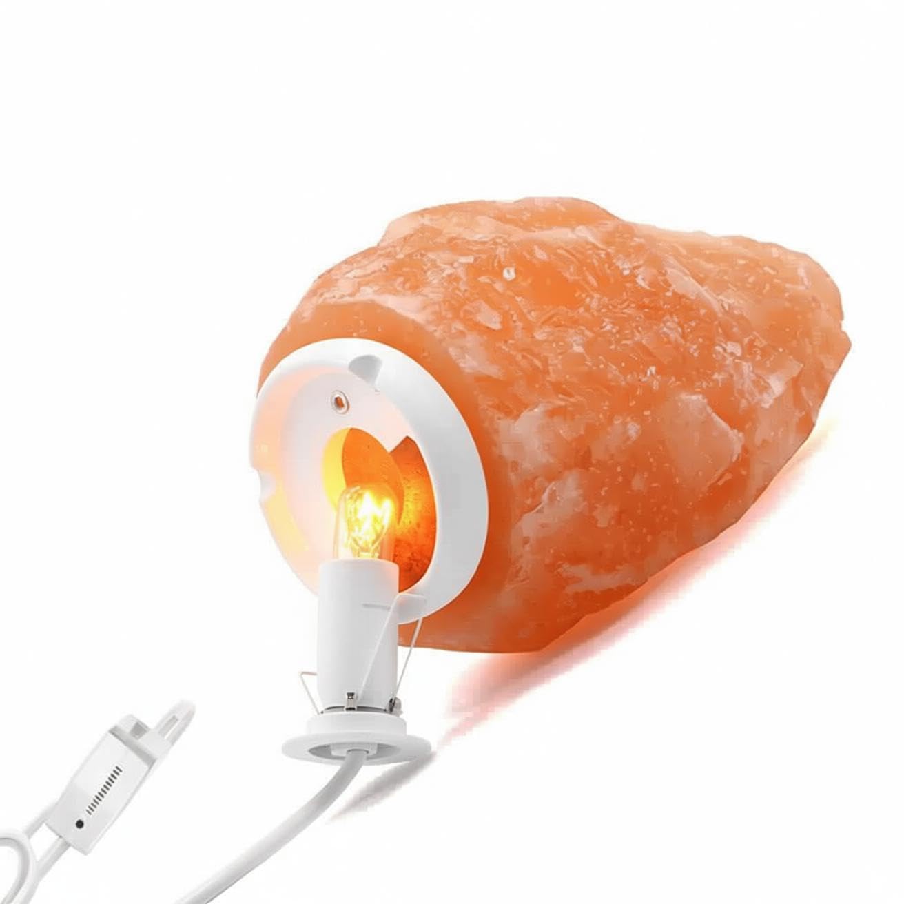 MMBGJKG Himalayan Salt Lamp Cord, with Dimmer Switch,Christmas Bulb,Salt Lamp Cord with Dimmer Control and Base Assembly,6 Feet,E12 Base for Himalayan Salt Lampsand with 2 Free 15W Bulbs (White)