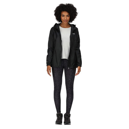 Regatta Womens Pack It III Waterproof Jacket Black M