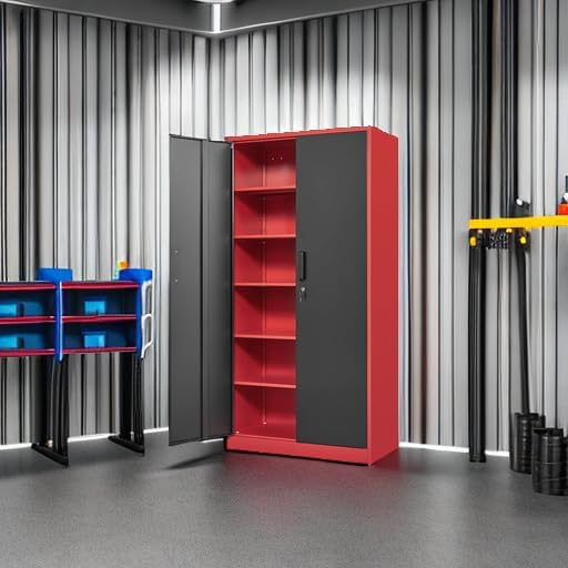 Yizosh Metal Garage Storage Cabinet