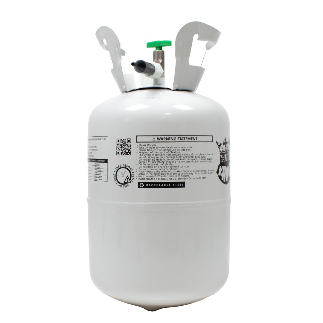 Disposable Helium Gas Canister - Fills 30 x 9 Inch Latex Balloons or 14 Foil Balloons - Helium Balloon Gas UK Filled Cylinder
