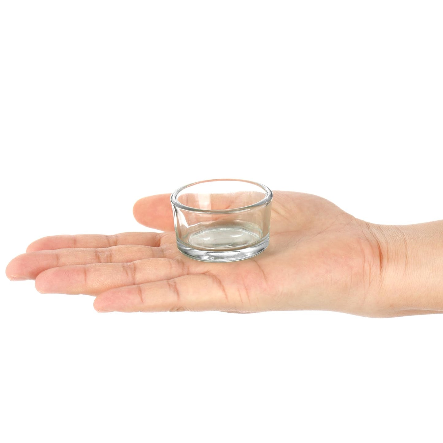 ZEAYEA Set of 36 Glass Tealight Candle Holder, Small Clear Votive Candle Holders for Weddings, Parties, Table Centerpieces, Dinner, Home Decoration, Candle Mould