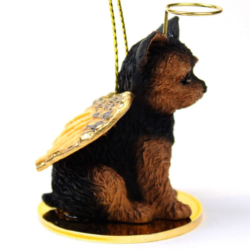YORKSHIRE TERRIER Dog YORKIE Puppy Cut ANGEL Miniature Resin Christmas Ornament NEW DTA131 by Conversation Concepts