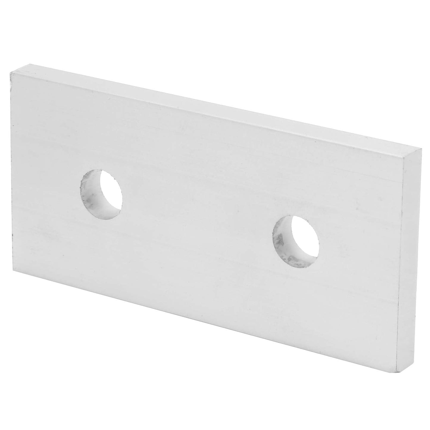 Kodrily 10Pcs Aluminum Extrusion Joining Plate Aluminum Flat Straight Brackets, Vertical Connecting Reinforcement Plate Flat, 2 Hole Plate Fittings for Frame Structure, 4040