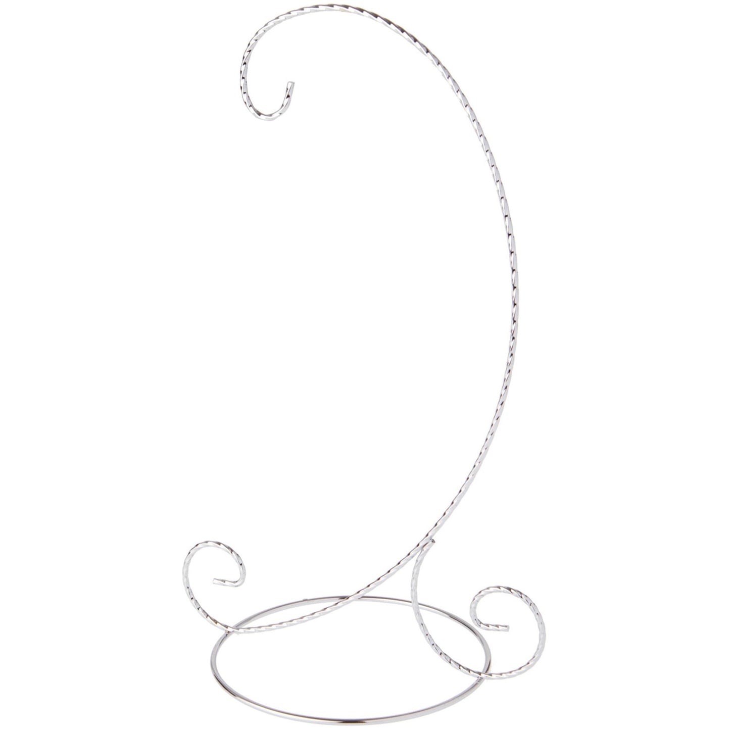 Bard's Twisted Silver Ornament Stand, Large, 12.25" H x 5.5" W x 7.5" D