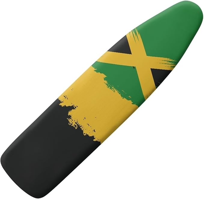 GLENLCWE Jamaican Flag Iron Board Cover Heat Reflective Ironing Board Cover