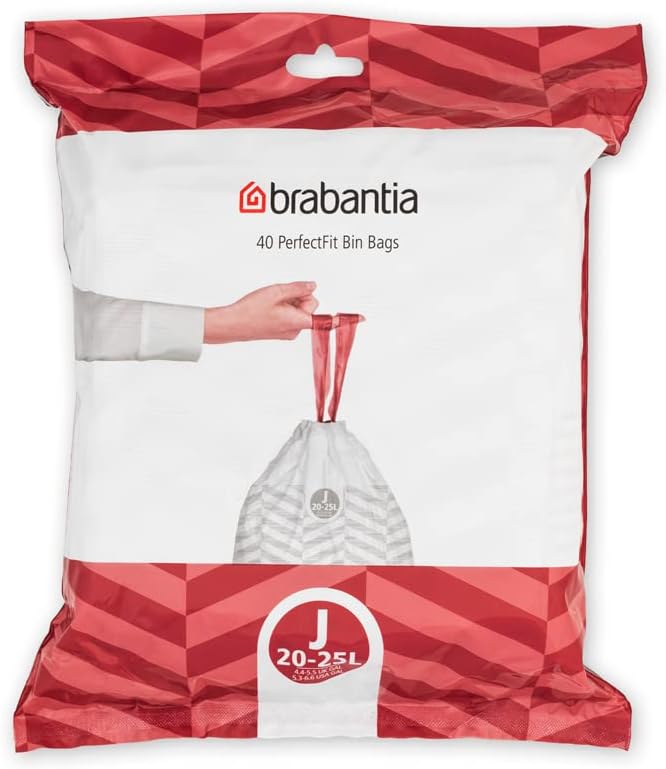 Brabantia PerfectFit Trash Bags Thick Plastic Trash Can Liners