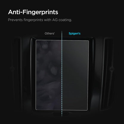 Spigen Tempered Glass Screen Protector [GlasTR Slim] designed for Volvo XC40, 60, 90 (2025-2021), S60, 90 (2025-2018), V60, 90 (2025-2019), EX 40 9 inch Dashboard Touchscreen - Matte/Anti Fingerprint