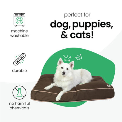 Molly Mutt Medium to Large Dog Bed Cover - Landslide Print - Measures 27”x36”x5’’ - 100% Cotton - Durable - Breathable - Sustainable - Machine Washable Dog Bed Cover