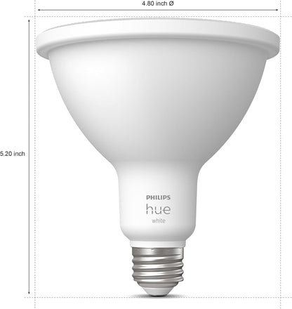 PHILIPS Hue Smart 100W PAR38 LED Bulb, 2 Pack, White & Color Ambiance Color-Changing Light, 1300LM, E26, Outdoor Light Bulbs, Control with Hue App, Works with Alexa, Google Assistant and Apple Homekit