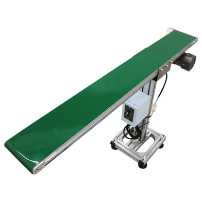 HayWHNKN Electric Conveyor Belts Systems 47x5.9inch Belt Conveyor Singel Row Leg Adjustable Speed PVC Belt Aluminum Frame