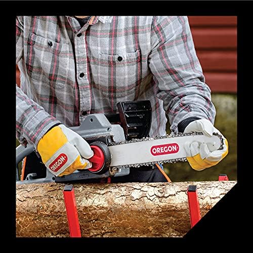 Oregon Chainsaw Protective Gloves, Leather – Pair (M)