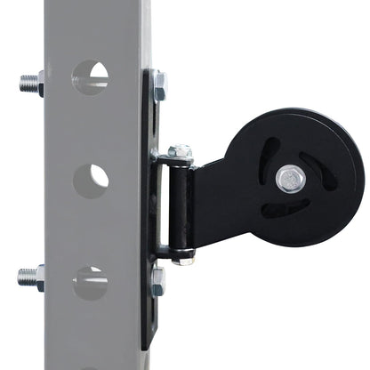 Lights Mountain Cable Pulley System for Squat Racks – Fits 5/8" with Extended Slot Design, Heavy-Duty 180° Swivel Pulley for Smooth Gliding and Full-Body Workouts in Home Gyms