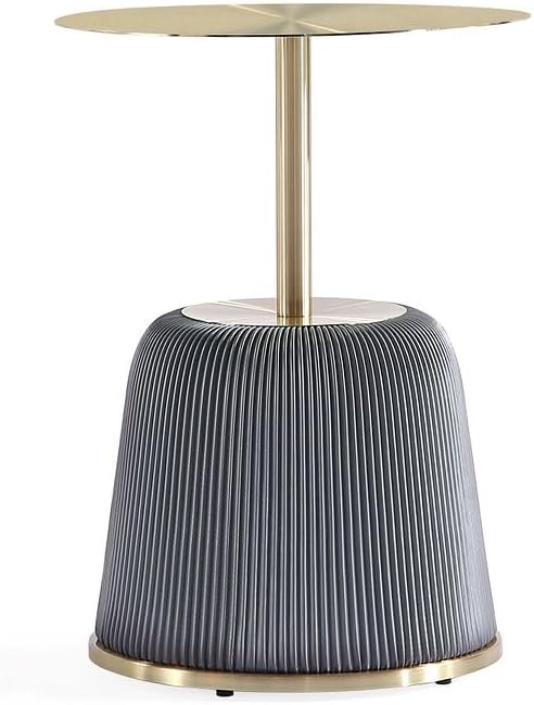Manhattan Comfort Anderson Modern 15.75" Round End Tables 1.0