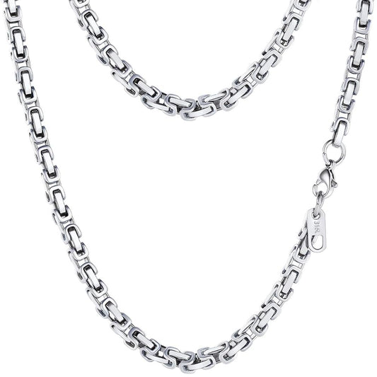 PROSTEEL 4mm Stainless Steel Chain Long Necklace 30 Inch Men Necklaces