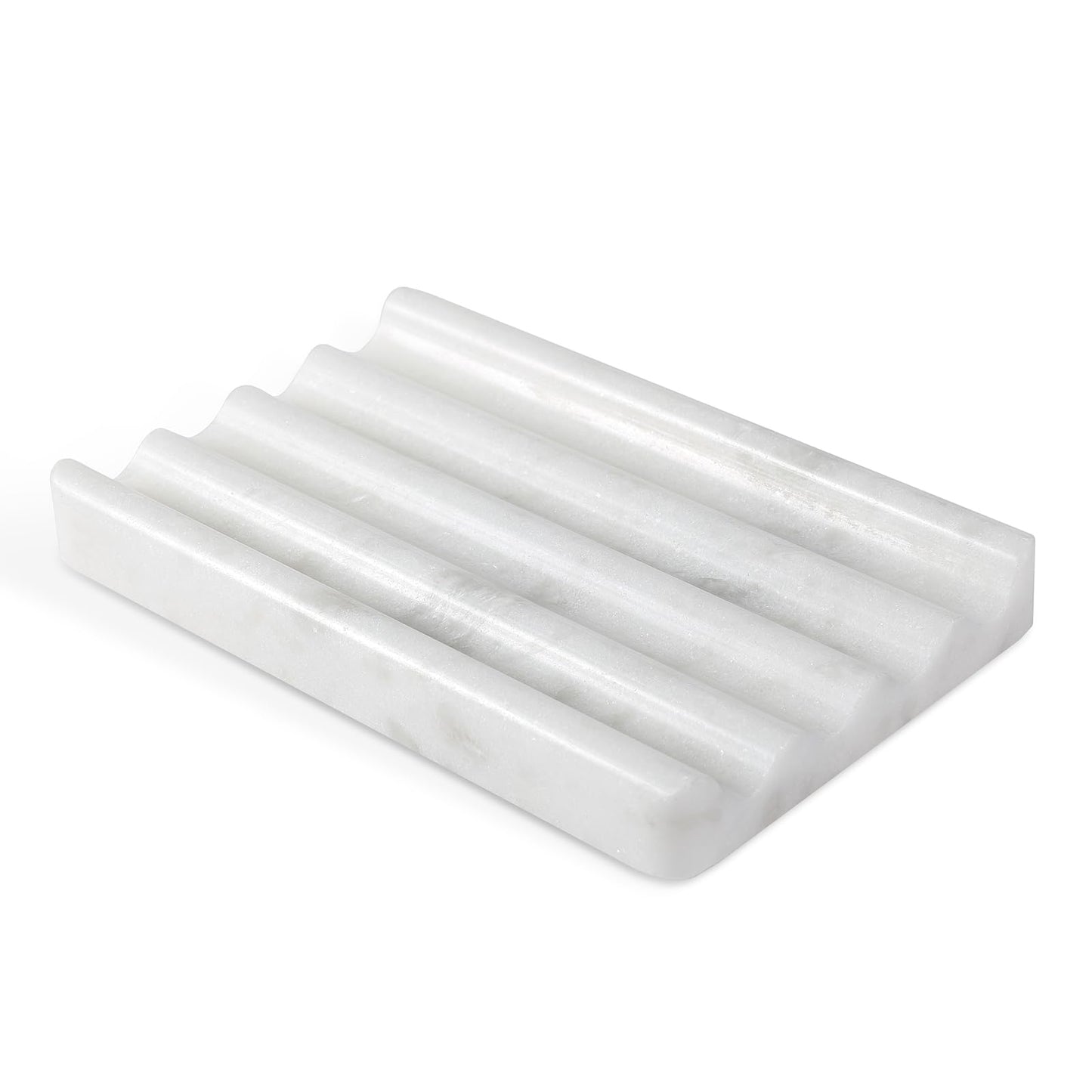 2 Pcs Marble Soap Holder, Soap Dish for Shower, Bathroom, Kitchen, Multi-Function Bar Soaps Holder, Soaps Saver with Water Ripple Design, Soap Tray(Namib Fantasy)