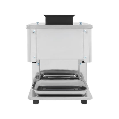 10mm Commercial Meat Silcer 1500W Electric Meat Cutter Machine Heavy Duty Meat Cuber Machine for Beef Turkey Chicken Pork and Fish 330.69Lbs/H (10mm/0.39in)