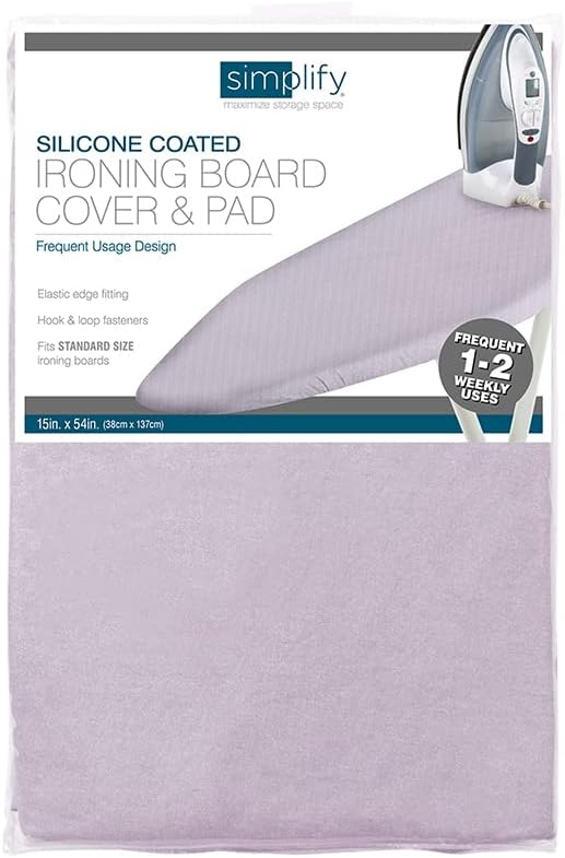 Simplify Ironing Board Cover and Pad | Silicone Coated | Scorch Resistant |