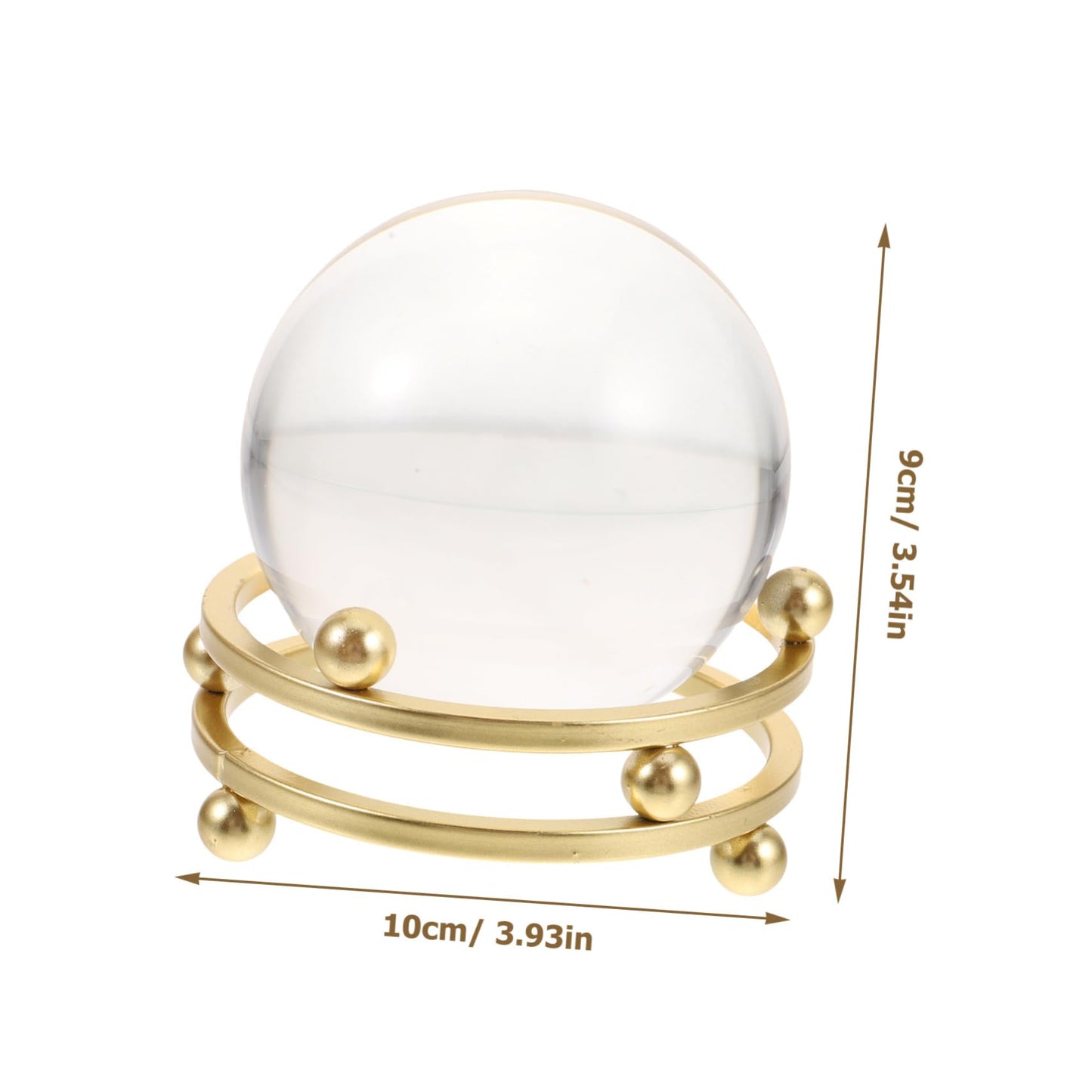 JECOMPRIS Crystal Sphere Decoration with Stand Elegant Crystal Ball for Home and Office Desktop Ornament Design for