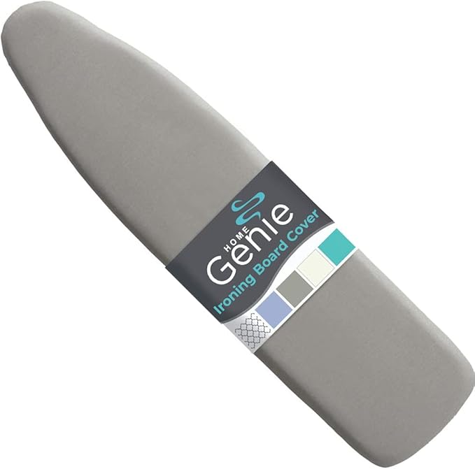 HOME GENIE Ironing Board Cover, Extra Thick Padding, Scorch Resistant Silicone