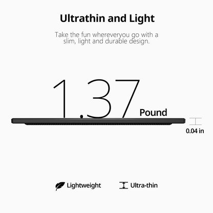 Portable Monitor 15.6 Inch 1080P USB-C HDMI Ultra-Slim Travel Monitor with Kickstand, for Laptop, PC, Mac Phone, PS, Xbox, Swich IPS Ultra-Thin Zero Frame Gaming