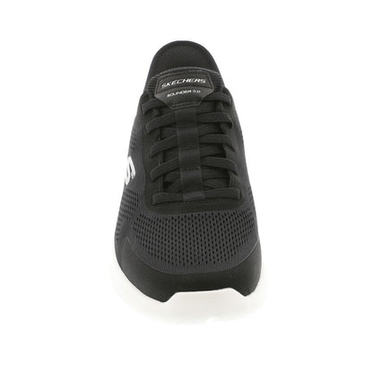 Skechers Men's Bounder 2.0 EMERGED, Black Mesh/White Synthetic, 10 UK