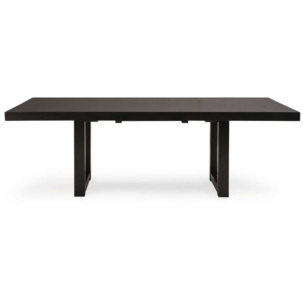 Signature Design by Ashley Neymorton Contemporary Dining Extension Table with Sled Base, Dark Brown