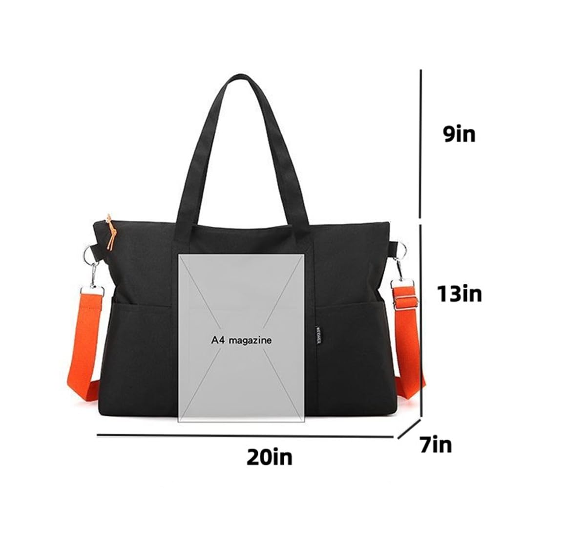 GuaShuo Women Tote Handbag Versatile for Work Study Travel Shopping with Multiple Compartments Laptop Bag and Everyday Use (fense)