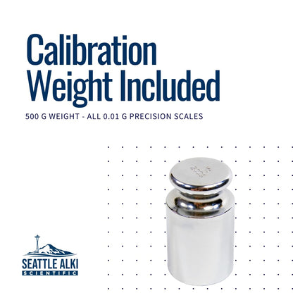 Seattle Alki Scientific Analytical Precision Scale 2000g x 0.01g, Grams, Pounds, Ounces, Carats, High Accuracy Digital Balance for Laboratory, Business, Jewelry, by Fristaden Lab