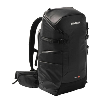 NANUK N-PVD 30L Camera Backpack – Water-Repellent with Rain Cover, Fits 2 Cameras, Drone, Tripod & 16" Laptop Compartment, Carry-On Approved – For Photographers, Travel & Hiking – Black
