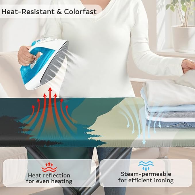 FIOBEE Ironing Board Cover and Pad Extra Thick Iron Board Pad