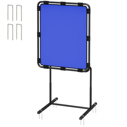 Baseball Strike Zone Target for Plastic Balls Adjustable Height Pitching Target Strike Zone, Blue