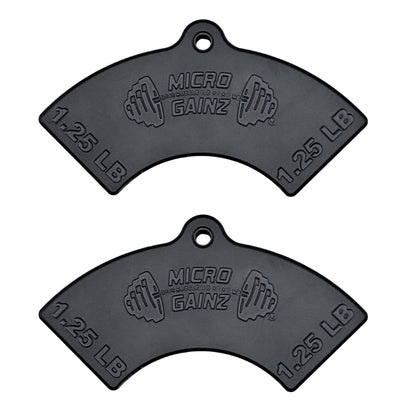 Micro Gainz 1.25LB Magnetic Weight Attachment for Nuobell Style Adjustable Dumbbells, Choose 2 or 4 Piece Magnetic Weight Plates, Ideal for Micro Loading Dumbbells, Made in USA