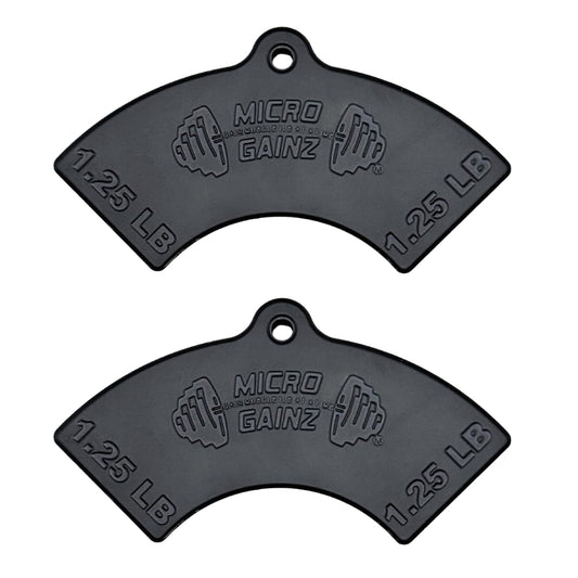 Micro Gainz 1.25LB Magnetic Weight Attachment for Nuobell Style Adjustable Dumbbells, Choose 2 or 4 Piece Magnetic Weight Plates, Ideal for Micro Loading Dumbbells, Made in USA