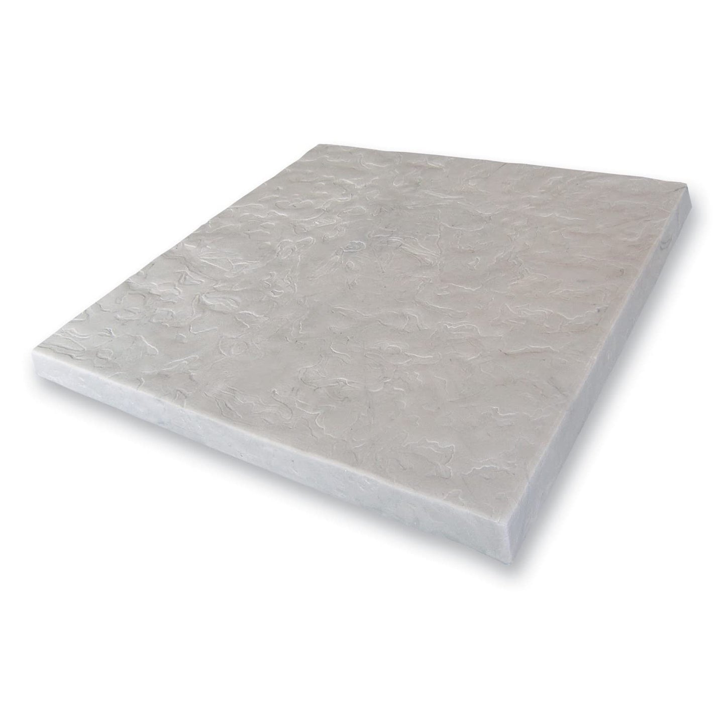 EMSCO Flat Rock AC Unit & Rain Barrel Pad, 24" x 24", Lightweight Stone-Look Equipment Base for Air Conditioners, Condensers, Pool Pumps, Utility Equipment & Landscaping, Gray - 6pk