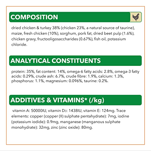IAMS Adult Complete Dry Cat Food Chicken 3kg - Supports Strong Immune System