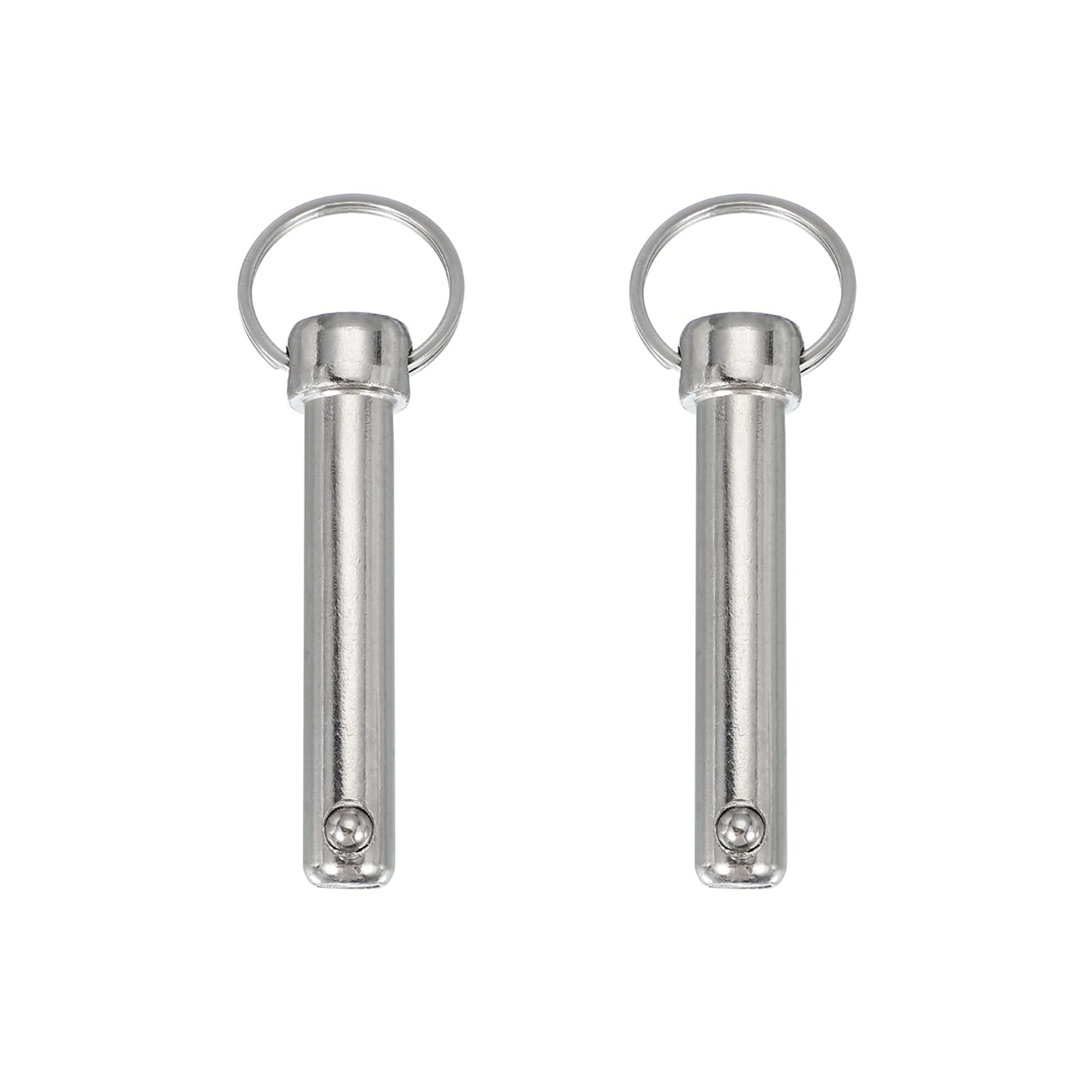 MECCANIXITY Quick Release Pin, Dia 1/2"(12mm) Usable Length 2.05"(52mm) Total Length 3.86"(98mm) Bimini Top Pin Marine Hardware Carbon Steel for Boat Accessories, Pack of 2