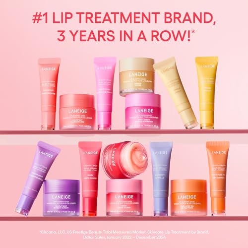 LANEIGE Lip Sleeping Mask: Nourish, Hydrate, Vitamin C, Murumuru & Shea Butter, Antioxidants, Flaky, Dry Lips