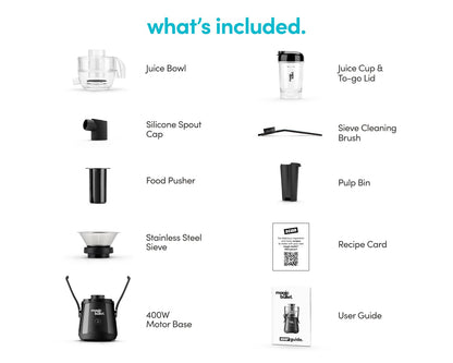 Magic Bullet Mini Juicer with Cup, Black and Silver