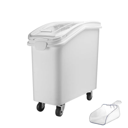 WELKOR Ingredient Storage Bin,21 Gallon Dispenser Bin with Scoop for Dry Food, Sugar, Baking Supplies,Kitchen Rice Cereal Flour Bin,BPA Free,Pet Food Storage Container,Dog Cat Birds Food (21 Gallon)